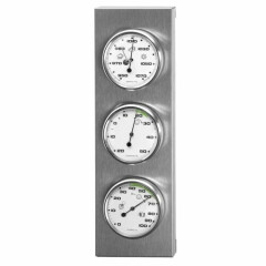 In Outdoor Weather Station Barometer Stainless Steel Good Quality Instrument New