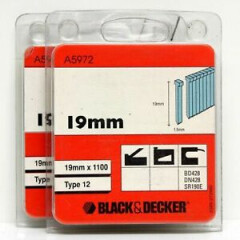 Black & Decker A5972 Type 12 Nails 19mm BD428 DN428 SR190E, FIXFEST PO (2 Packs)