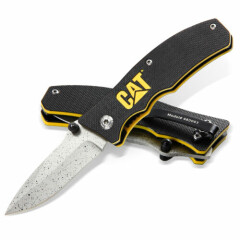 Cat 6 Inch Drop Point Folding Knife - 980003