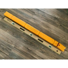 Johnson Level & Tool 48" Wood & Brass Level with Plastic Guard Case 087 No 748