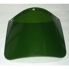 7 Fibre Metal 4118DK Dark Green Face Shields 8 x 1 1/4 x .060 Fits F-300 & F-770
