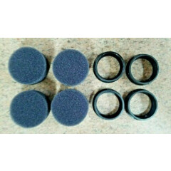Foam Filter # D24235 D24233 CAC-1373 CAC-1372 (4) pack with retainer rings
