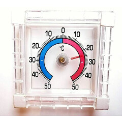 Thermometer Window Sticker Outdoor -50 to + 50 Temperature Meter 