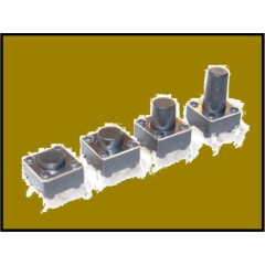 20pcs 6x6mm Tact Tactile Switch SPST Ht 4.3mm/5mm/6mm/7mm/9.5mm buy2get1 free