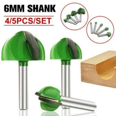 1/4" Shank Router Bit Round Nose Cove Core Box Cutter Woodworking Tools