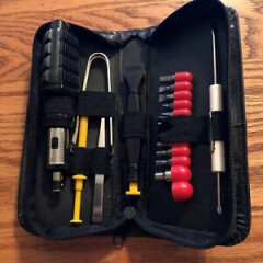 17 pc bit driver set & other precision tools all in 1 case ! FAST FREE SHIPPING 