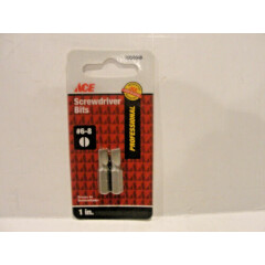  ACE 1" Screwdriver Bits # 6-8 Slotted, # 2058048