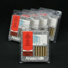 Piranha X70418 Type 4 Staples 18mm Bosch PTK19E PTK28E, AEG, Metabo (5 Packs)