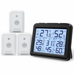 Digital LCD_Thermometer Hygrometer Home Outdoor Temperature Humidity(1/3 Sensor)
