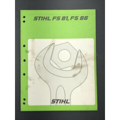 STIHL SERVICE Repair Shop MANUAL FS 81, 86, Original OEM