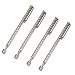5" Telescopic Magnet Pick-up Pen Tool Extend 24" Long Stainless Steel 4Pcs
