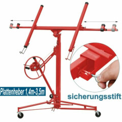 Plate Lifter Panel Lifter Plate Lift 350cm Plasterboard Plate Mounting Aid Drywall 