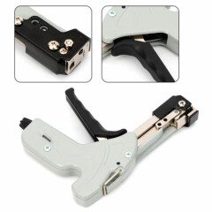 Stainless Steel Cable Tie Gun Fasten Pliers Crimper Tension Adjustable +4 Levels