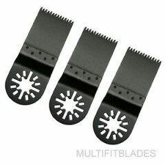 3 Japan Tooth Uni-Fit Oscillating Tool Blades for Fein Multimaster, Mastercraft+