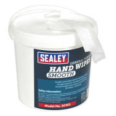 Sealey SCW3 Hand Wipes Bucket 3L Pack of 150