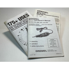 3 Dremel Moto Tool Instruction Books For Various Models