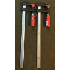 Vintage Bessey TGJ2 518 18 In Bar Clamp Wood Handle Germany 2pc Excellent
