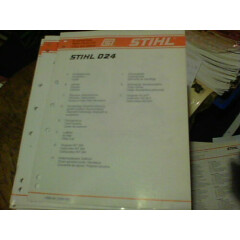 Stihl 024 spare parts list