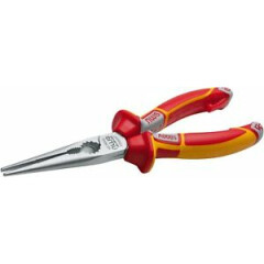 NWS VDE Electrician's Long Nose Straight Pliers 205mm