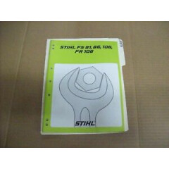 1053) Genuine VINTAGE Stihl Service Manual - FS 81, 86, 106, FR 106