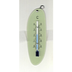 2 x Original 1950er years Room Thermometer Delicate Green 10 cm German Brand 