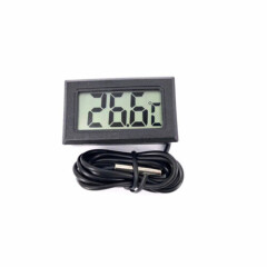 1 lcd digital thermometer temperature -50 ~ 110 degrees black + 2 batteries lr44 