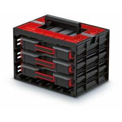 Werkzeugkoffer 3 x Organizer Sortimentskasten Kleinteilemagazin Sortierbox Sale