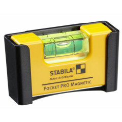 Stabila Tool Mini Level Pocket Pro Magnetic Aluminium Core With Belt Clip 17953
