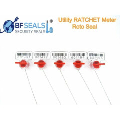 Plastic Meter Seal, RACHET seal Security Twist Meter 500 pcs, RED, BFS