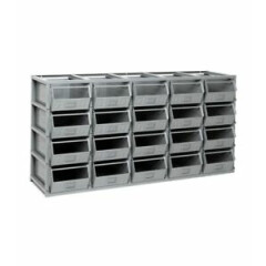 Shelf with 20 Metal Containers 176x46x88,5h 