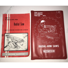 1969 Craftsman Radial Arm Saw Guide Manual #92938 Power Tool Know How & Handb