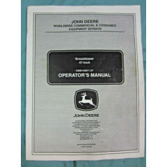 John Deere Snowblower 47 Inch Manual OMM149971-D7