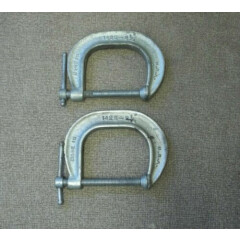 C Clamps 1425- 2 1/2" Adjustable Made in U.S.A. 2 total metal clamps