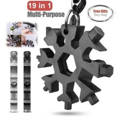 18 In 1 Stainless Steel Multi-Tool Multifunction Snowflake Shape Screwdriver F6