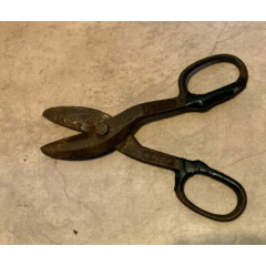Vintage 7" USA Heavy Duty Forged Steel Tin Snips Cutters Metal Shears