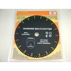 Diamond Disc 230mm cut metal, stone, fibre glass, plastic, fibre cement 
