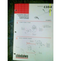 Shindaiwa C350 Brushcutter Serial 6000051 & Up Illustrated Parts List #61070