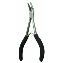 4-1/2" Mini Bent Nose Pliers with Smooth Jaws