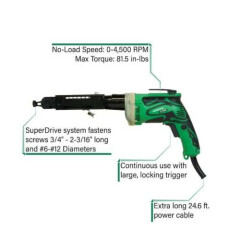 NEW Hitachi Metabo HPT Superdrive Collated Drywall Fastening Screw Gun W6V4SD2