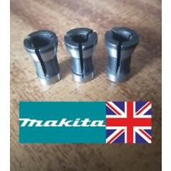 Makita Router set of 3 Collets 6mm, 1/4" (6.35mm) and 8mm