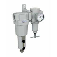 PneumaticPlus High Flow Air Filter Regulator Combo 1" NPT SAU620T-N10G-MEP
