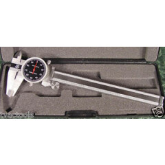 6 " SAE Stainless Steel DIAL CALIPER with CASE Brand New digital mic inch