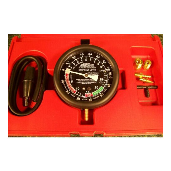 FUEL PUMP and VACUUM TESTER NEW Car Truck with case image {1}