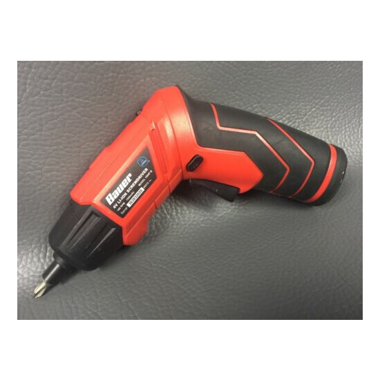 Bauer Cordless Screwdriver w/ Flashlight 4v Lithium-Ion 1/4 In 1894F-B Tool Only image {1}