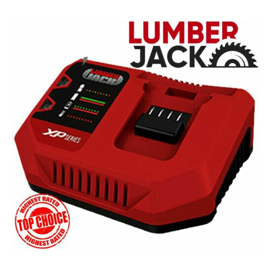 Fast Charger for use on Lumberjack 20v Cordless XP Range Battery Digital Display image {1}