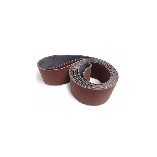 2 X 36 Inch 1000 Grit Flexible Aluminum Oxide Ultra Fine Sanding Belts, 6 Pack image {1}