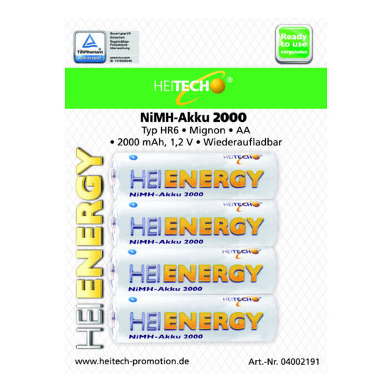 Heitech Battery AA AAA Battery 800mah 950mah 2000mah 2550mah AA Micro hr6 hr03  image {4}