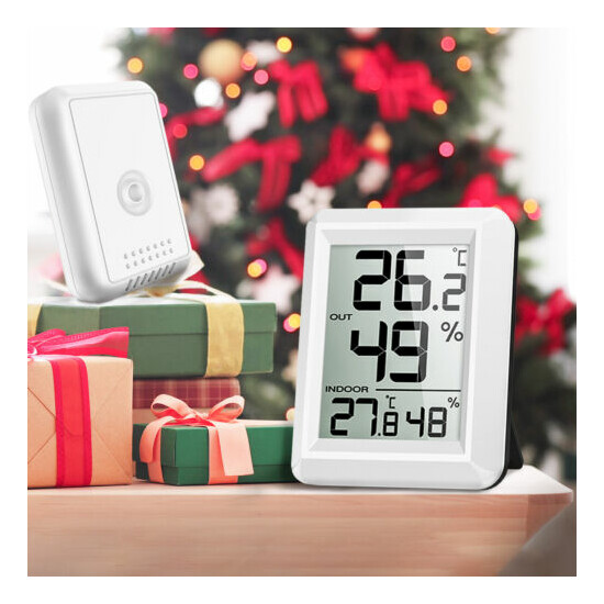 Mini Digital LCD Outdoor Indoor Room Thermometer_Hygrometer Temperature Humidity image {21}