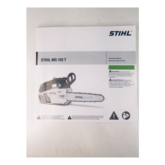 STIHL MS193T Owner's Operator's Manual image {1}