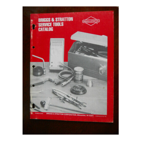 Briggs & Stratton Service Tools Catalog OEM MS-8746-7/95 image {1}